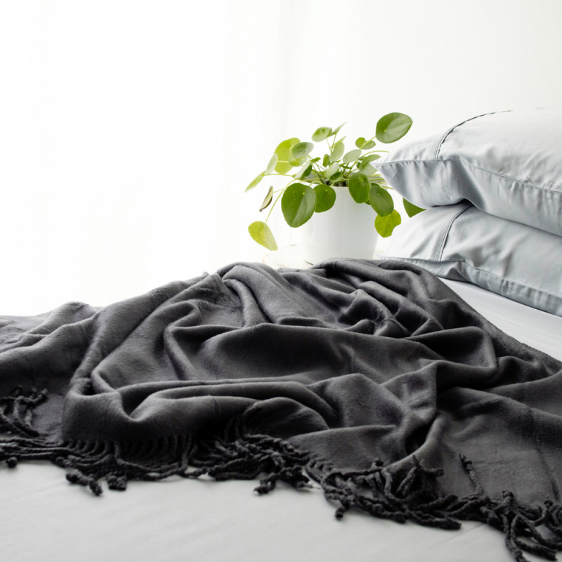 Charcoal Bamboo Throw 3
