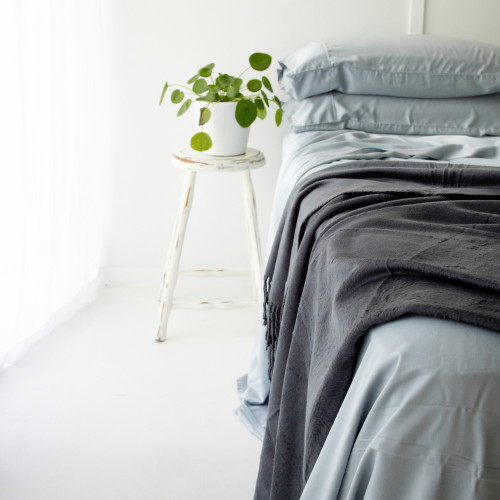 Charcoal Bamboo Throw 2