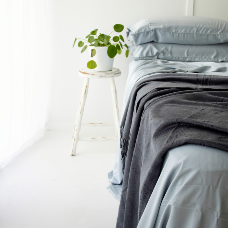 Charcoal Bamboo Throw 2