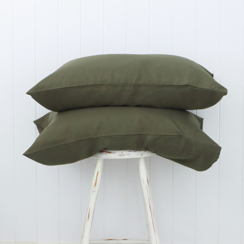 Olive Bamboo Pillowcase 1