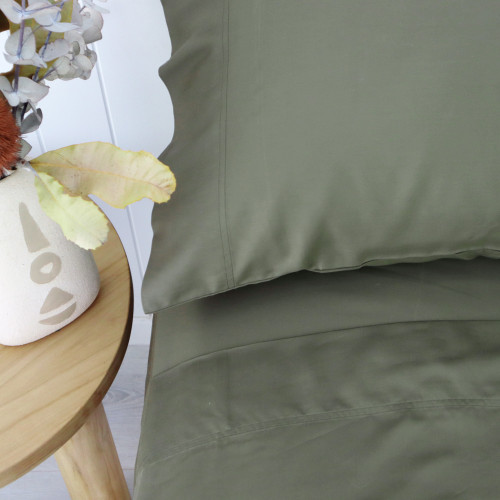 Olive Bamboo Pillowcase 2