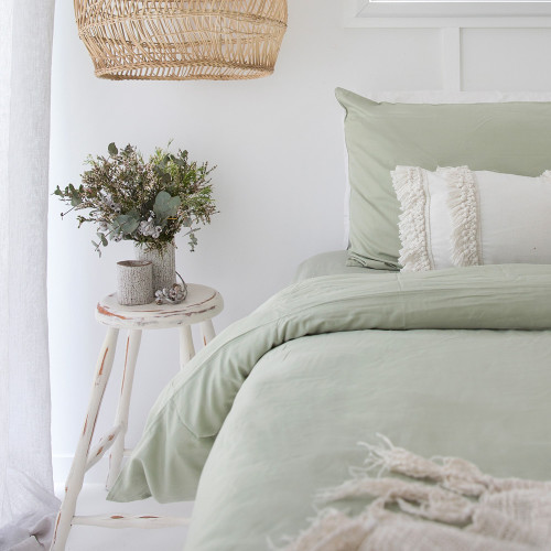 Pistachio Bamboo Quilt Cover 2