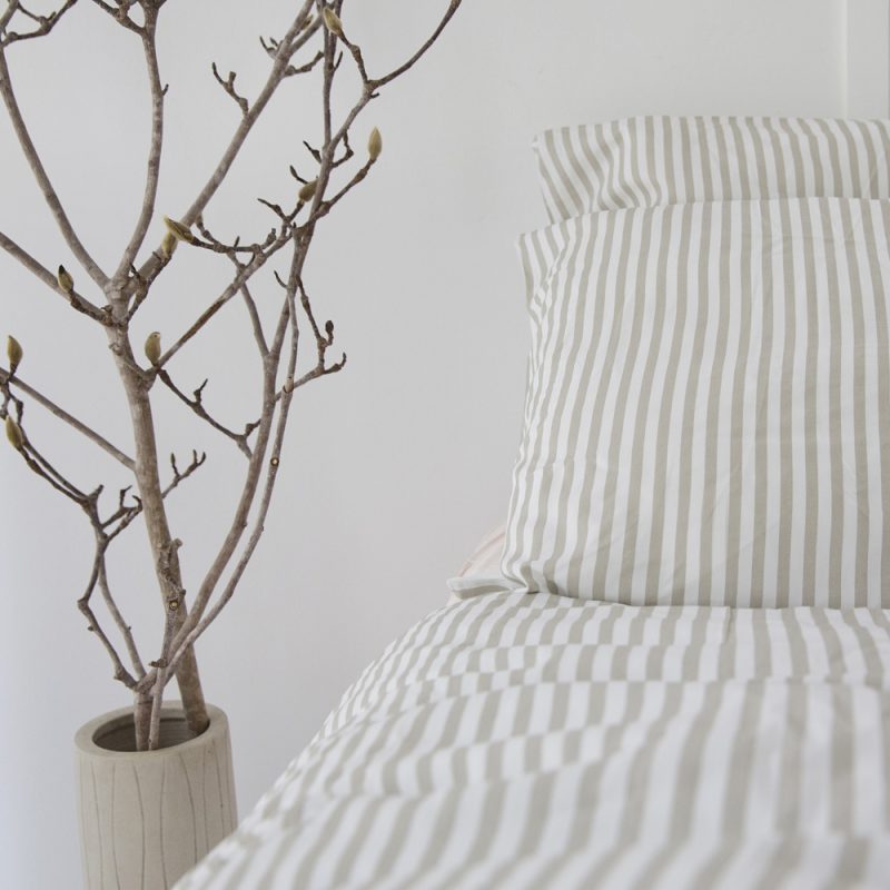 Silver Stripe Bamboo Quilt Cover 2