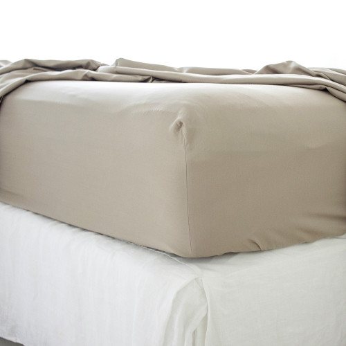 Sandstone Bamboo Fitted Sheet 1