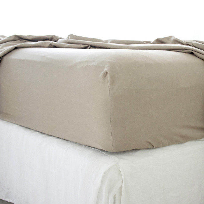 Sandstone Bamboo Fitted Sheet 1