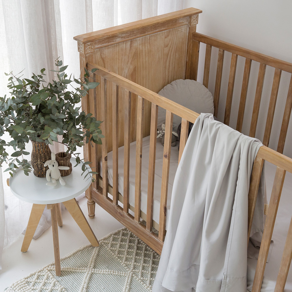Silver Bamboo Cot Sheet 1