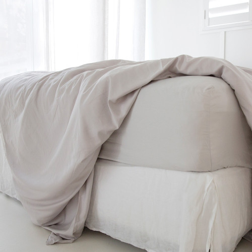 Silver Bamboo Fitted Sheet 1