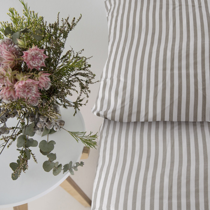 Silver Stripe Bamboo Sheet Set 2