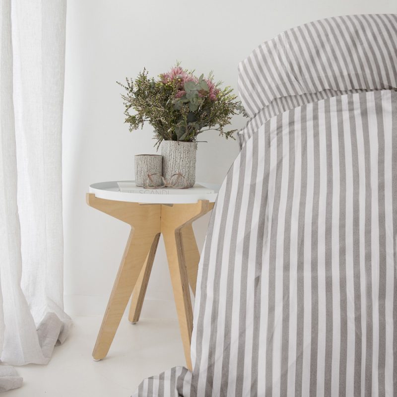 Silver Stripe Bamboo Sheet Set 5