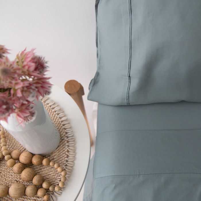 Teal Bamboo Fitted Sheet 3