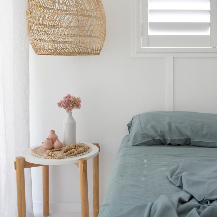 Teal Bamboo Fitted Sheet 4