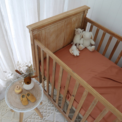 Terracotta Bamboo Cot Sheet 2