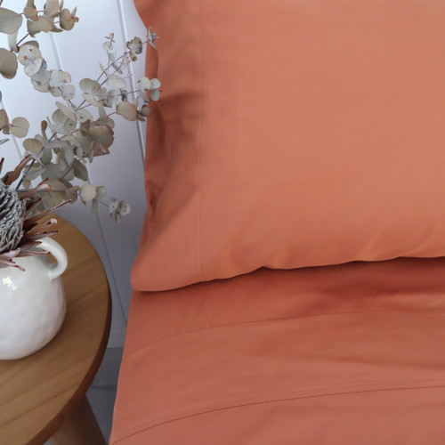 Terracotta Bamboo Pillowcase 2
