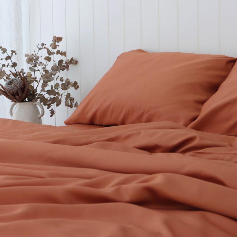 Terracotta Bamboo Pillowcase 3