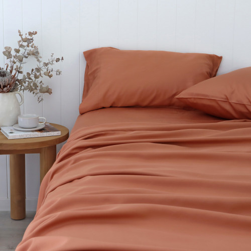 Terracotta Bamboo Sheet Set 1