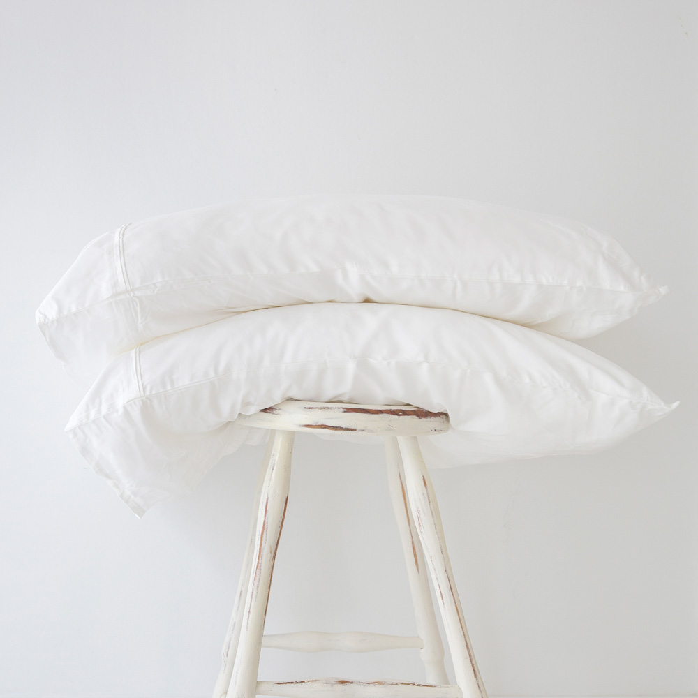 White Bamboo Pillowcase 1