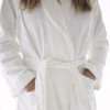 WHITE BAMBOO BATHROBE